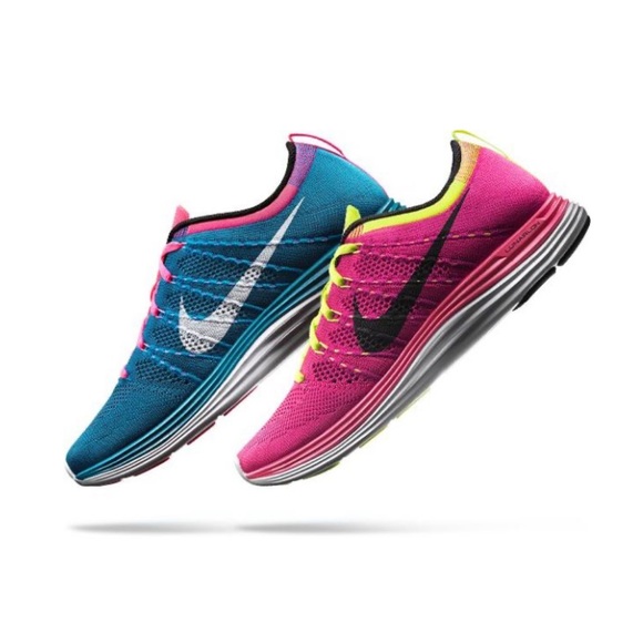 Nike Shoes - Nike Flyknit Lunar One Women’s Running Shoes Size 8.5 Electric Pink & Yellow